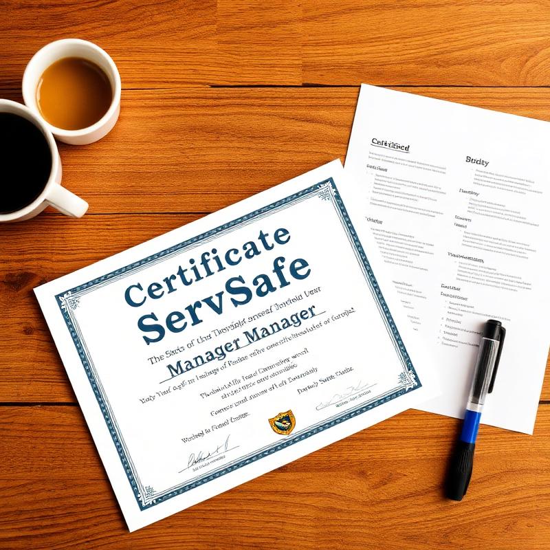 ServSafe Manager certificate and study materials